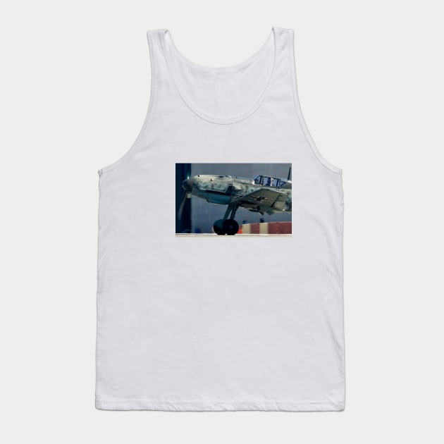 Rare Bf-109-E3 WW2 Fighter Tank Top by acefox1